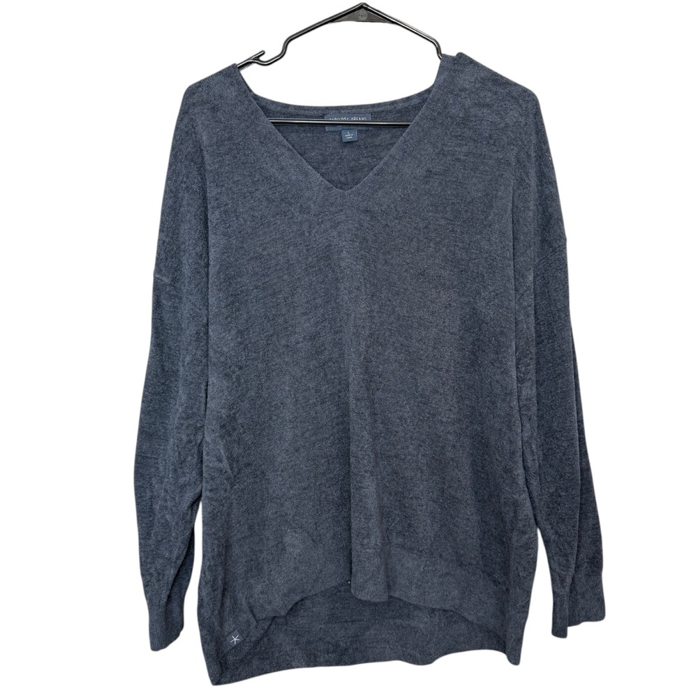 Barefoot Dreams cozy chic ultra lite size large vneck sweater